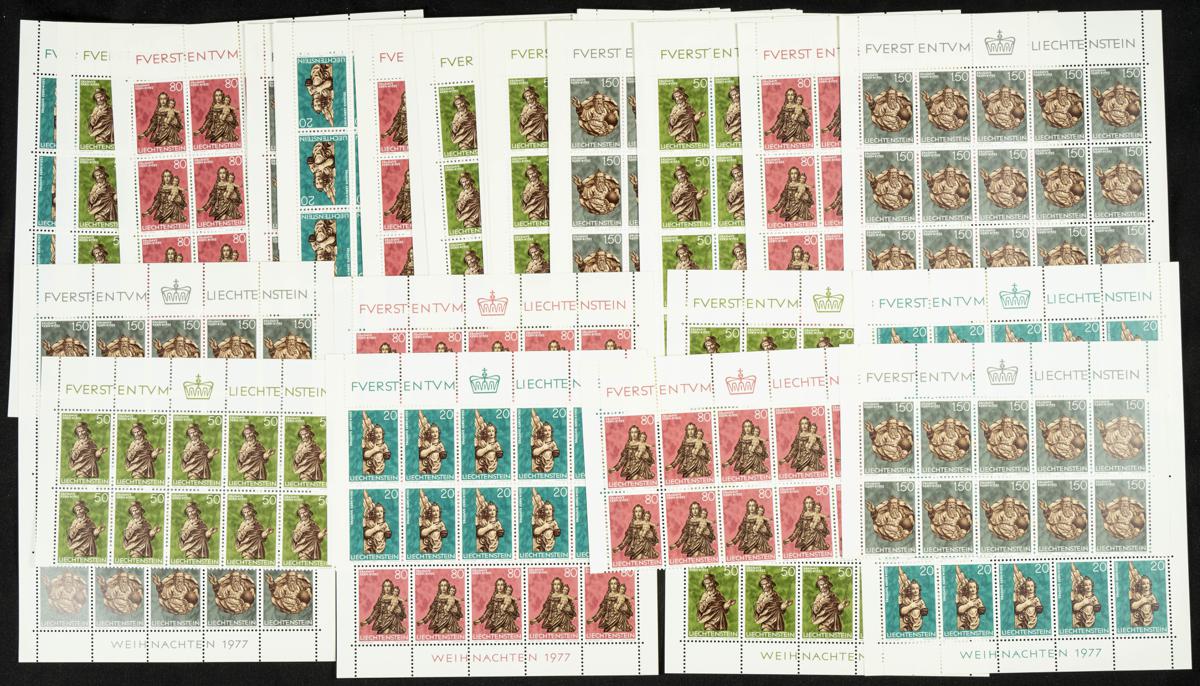 379 | Liechtenstein. Sets and stamps stock
