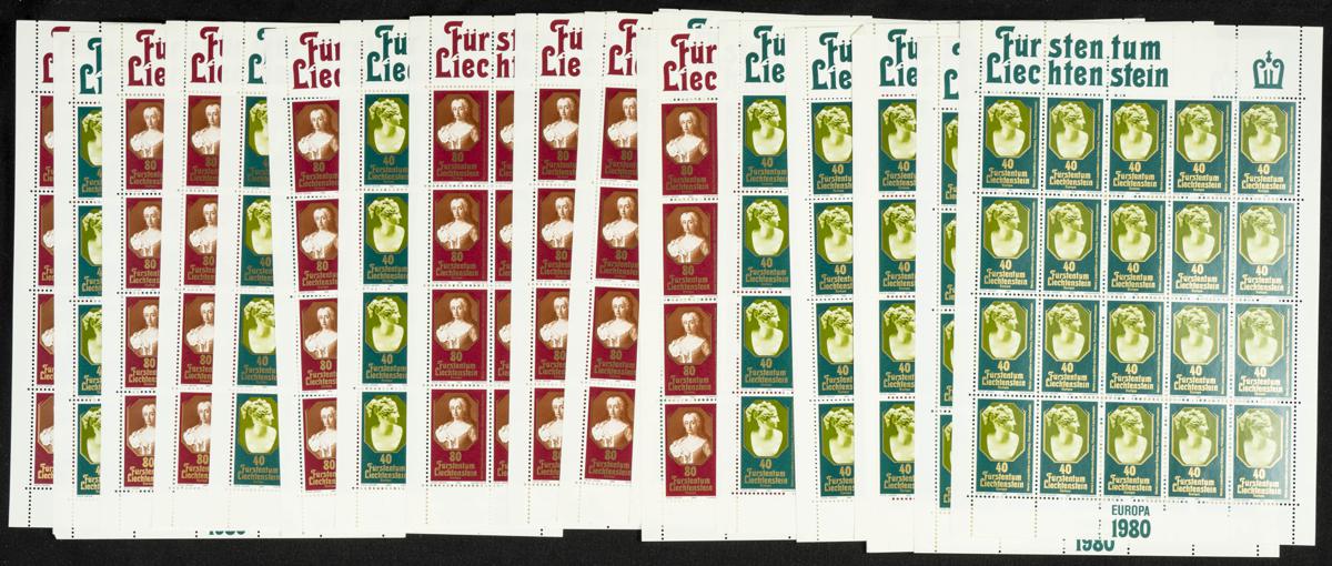 398 | Liechtenstein. Sets and stamps stock