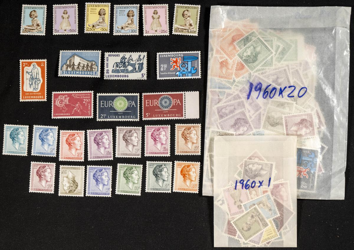 434 | Luxembourg. Sets and stamps stock