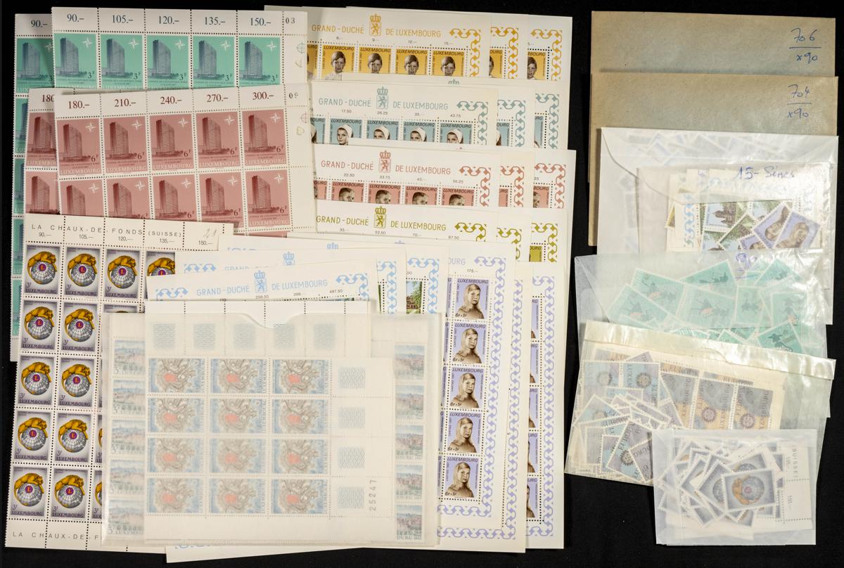 444 | Luxembourg. Sets and stamps stock