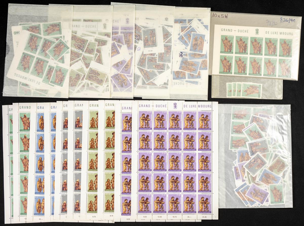 448 | Luxembourg. Sets and stamps stock