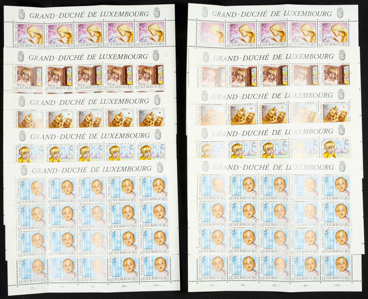 464 | Luxembourg. Sets and stamps stock