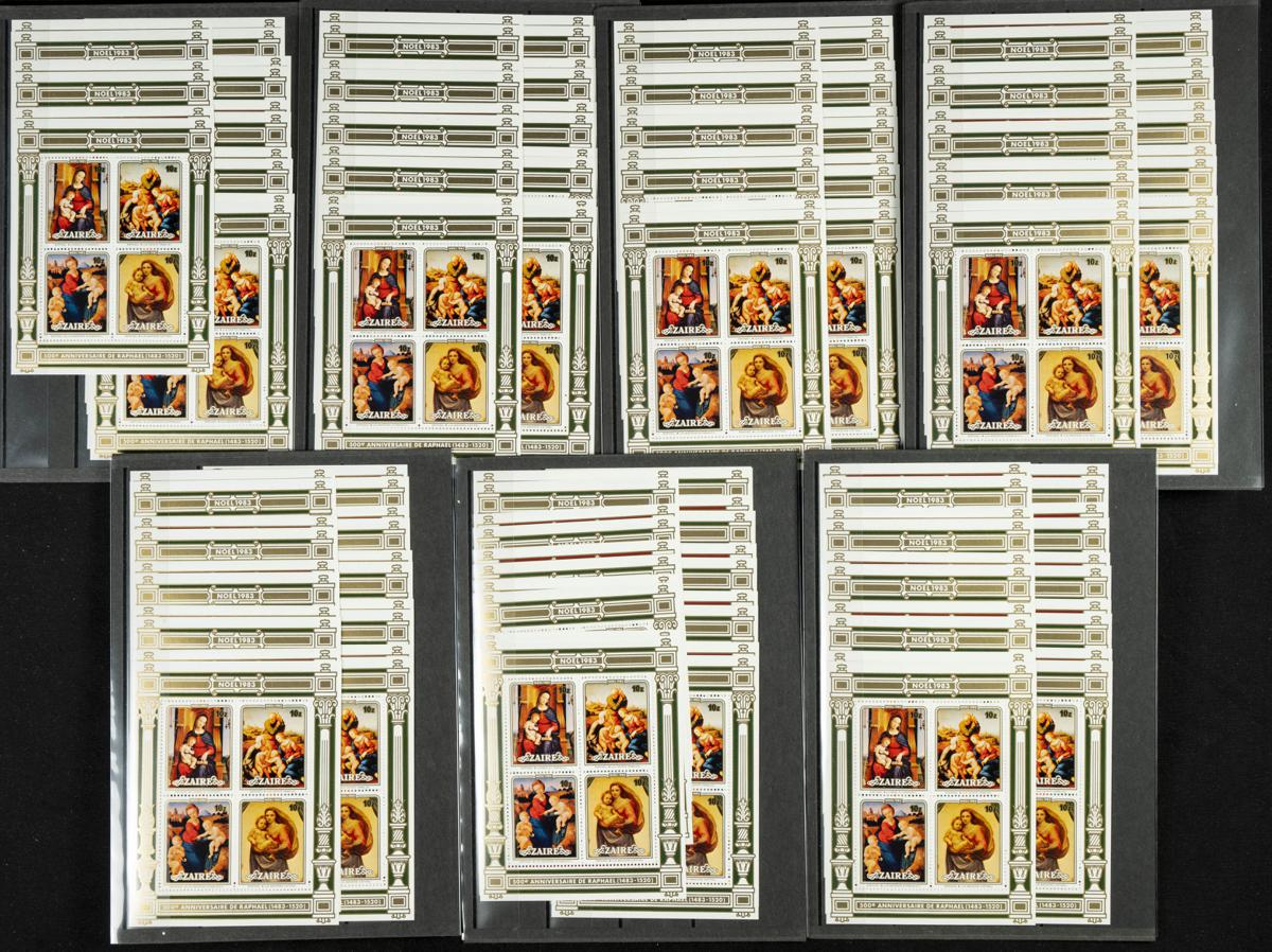 58 | Zaire. Sets and stamps stock