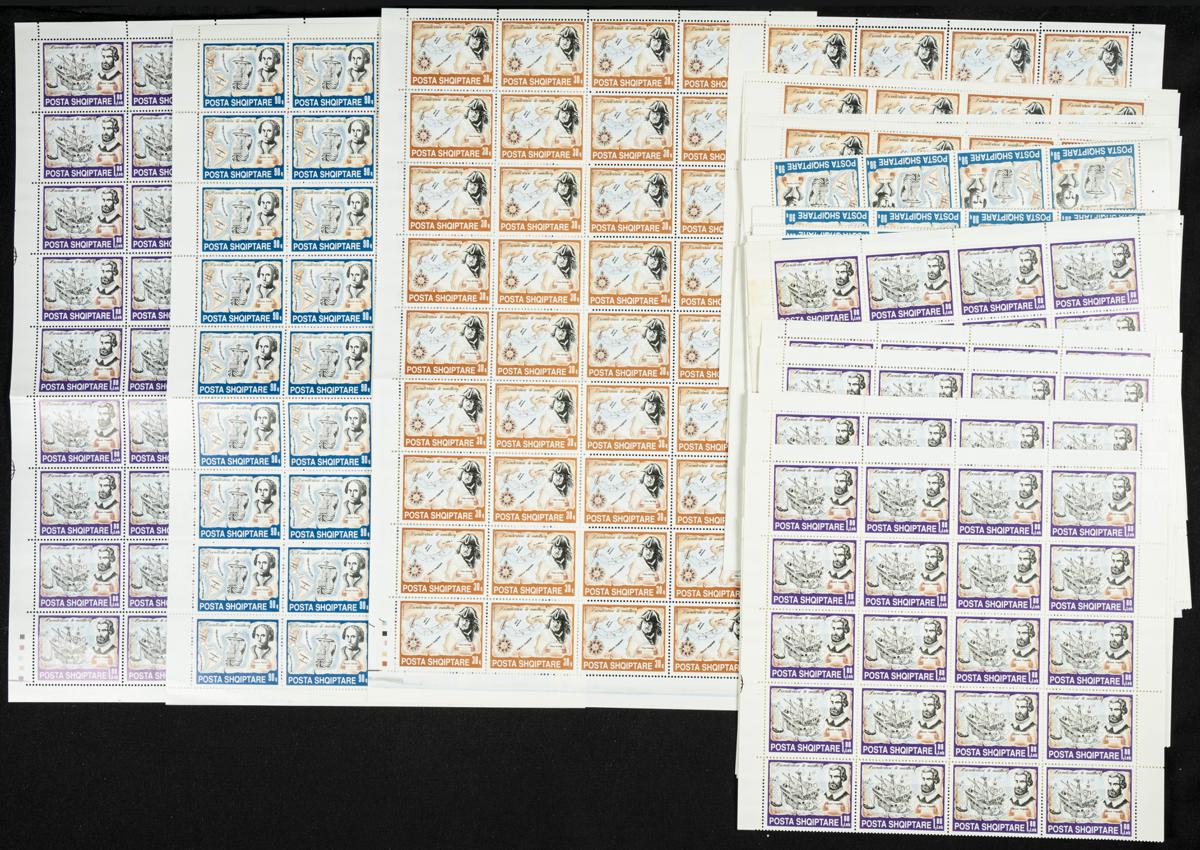 6 | Albania. Stock de Series y Sellos