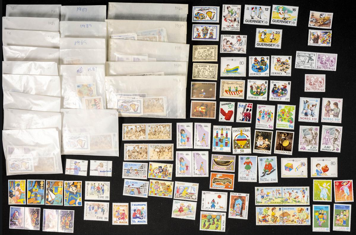701 | Theme Europa. Sets and stamps stock