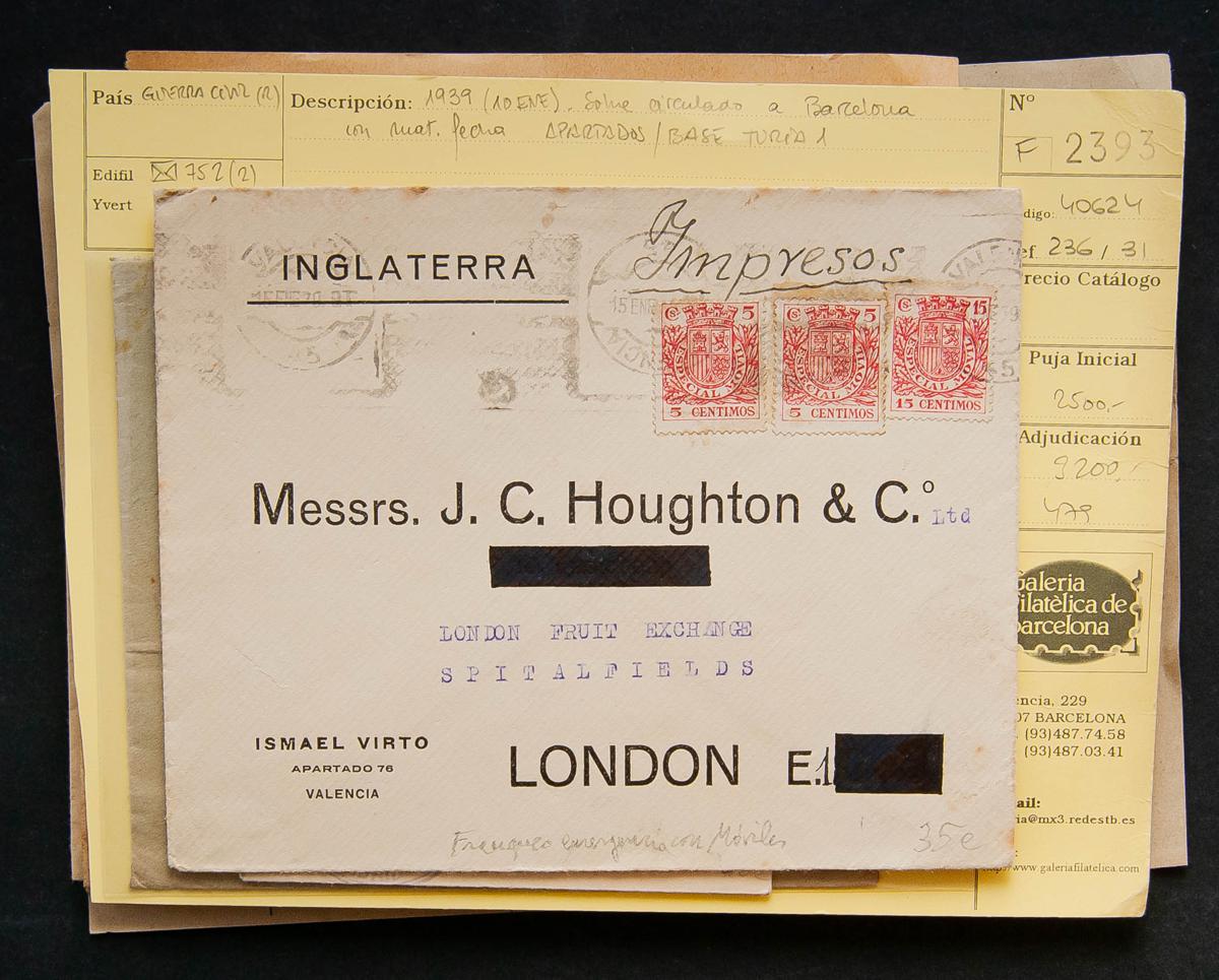 44 - Spanish Collection. Postal History 