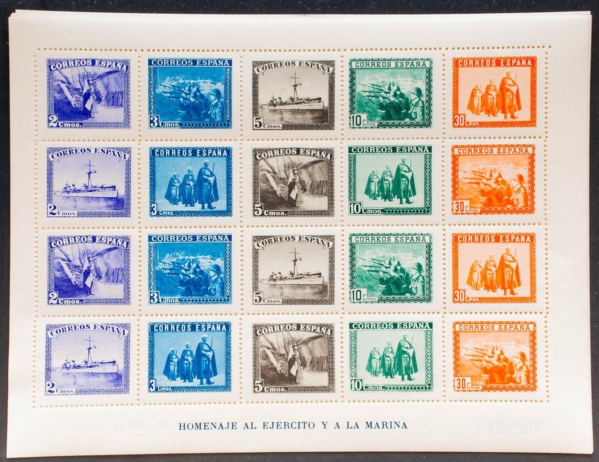 71 | Lotes y Colecciones.España. Stock de Series y Sellos