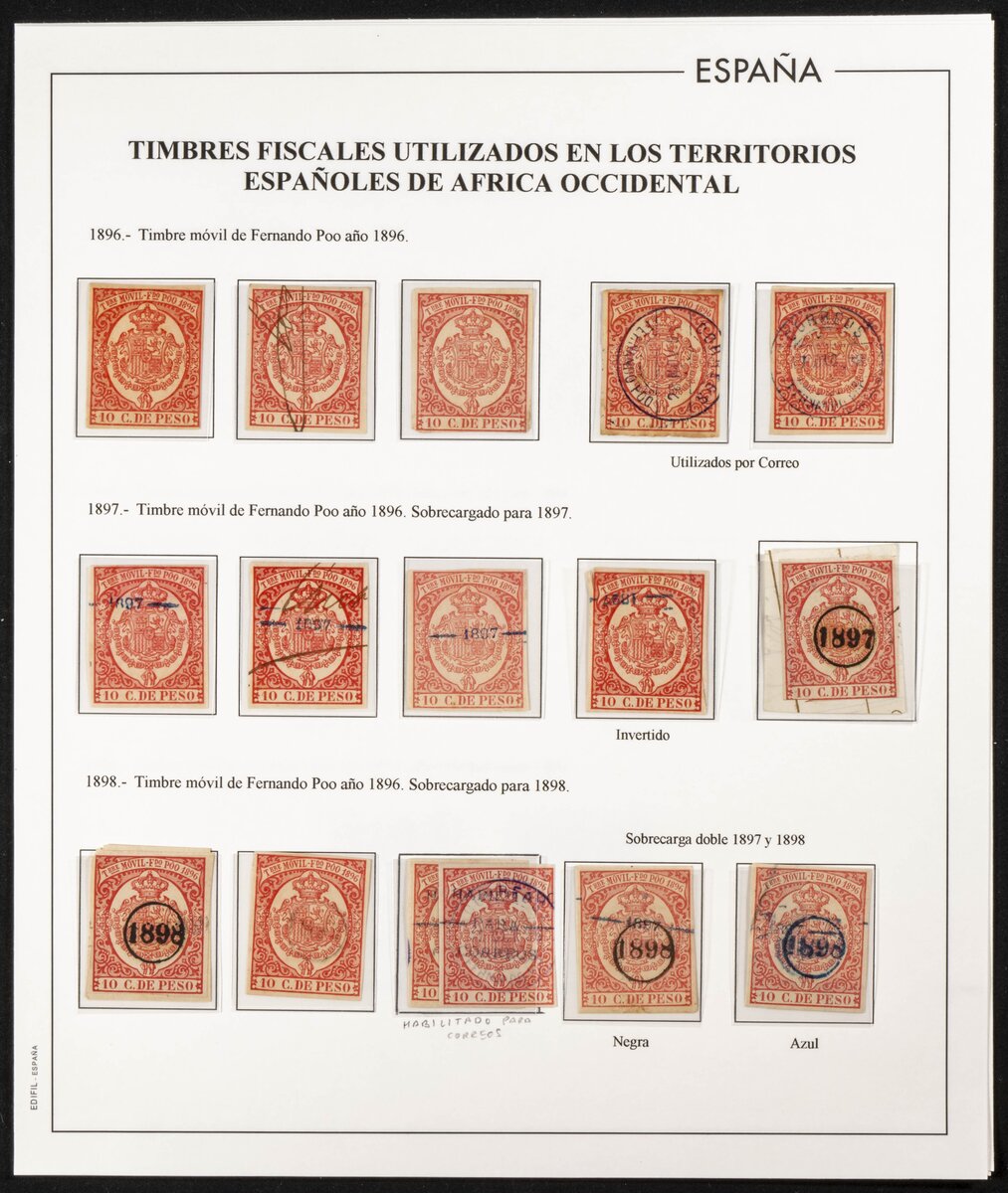 2568 | Fernando Poo. Postal Fiscal Stamp