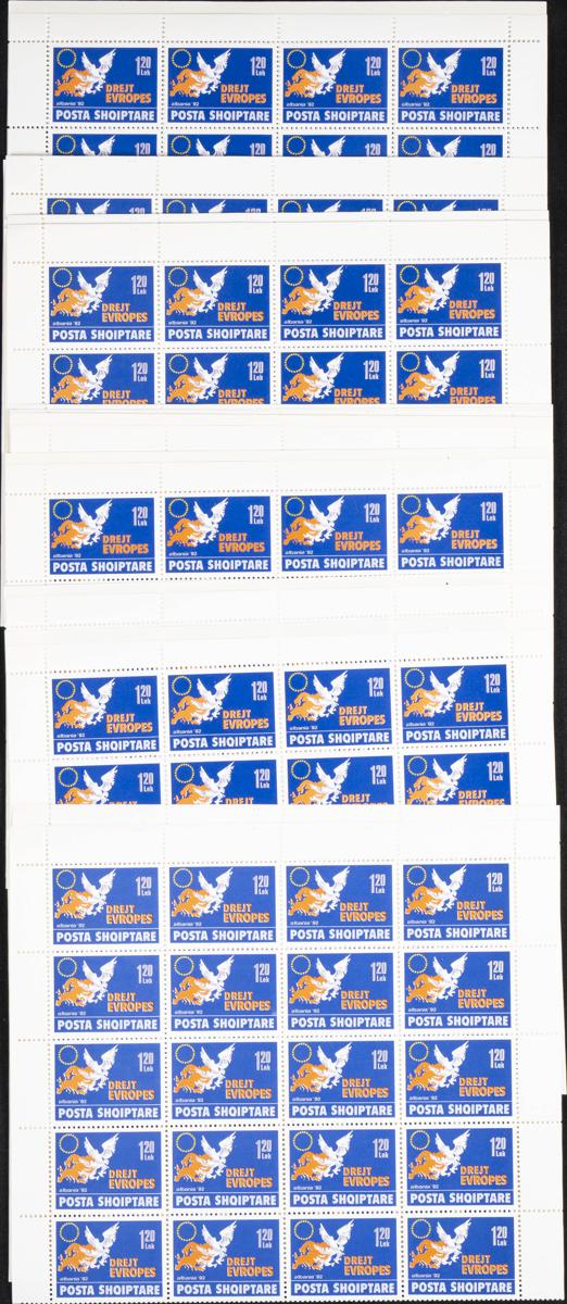 10 - Albania. Sets and stamps stock 