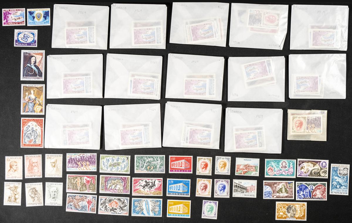 115 | Monaco. Sets and stamps stock