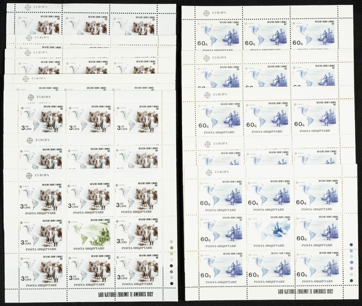 11 - Albania. Sets and stamps stock 