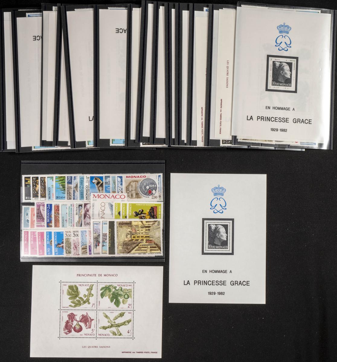127 | Monaco. Sets and stamps stock