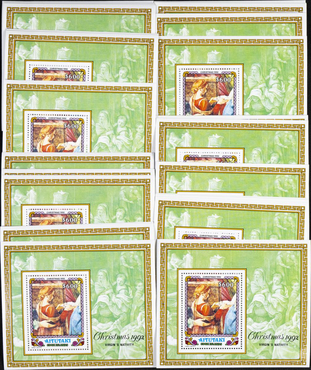 158 | Aitutaki. Stock de Series y Sellos