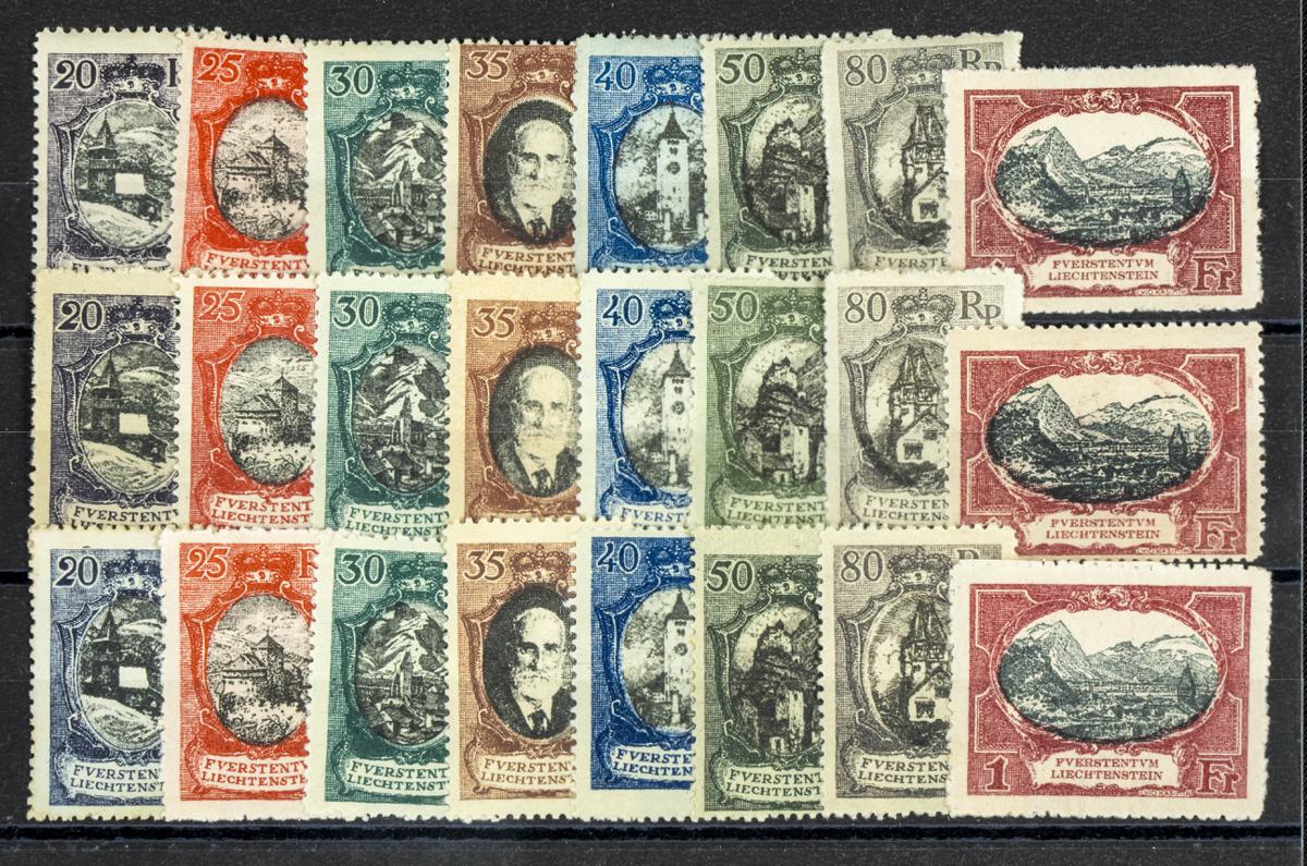 224 | Liechtenstein. Sets and stamps stock