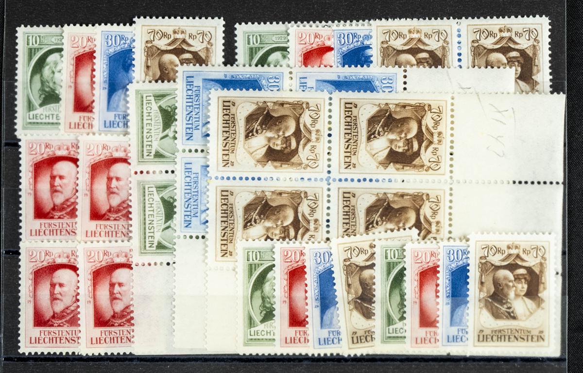 225 | Liechtenstein. Sets and stamps stock