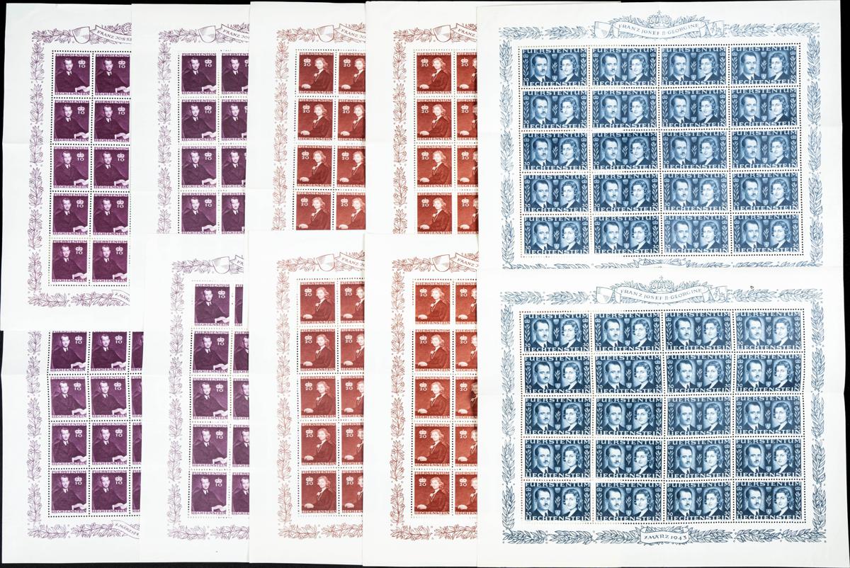 226 | Liechtenstein. Sets and stamps stock