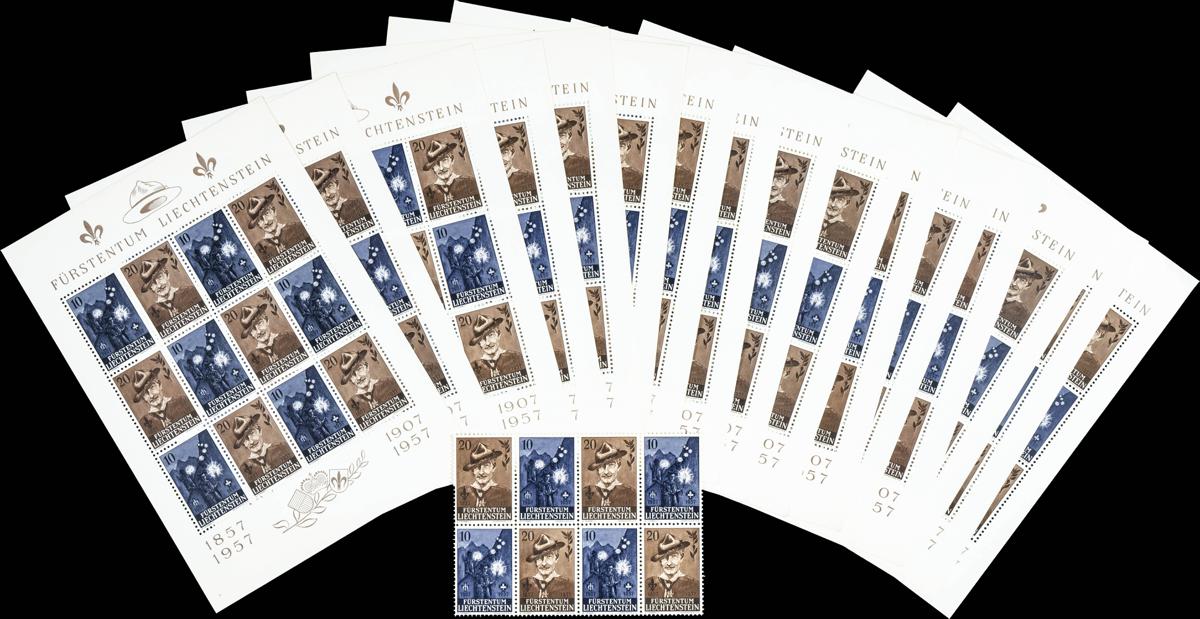 229 | Liechtenstein. Sets and stamps stock