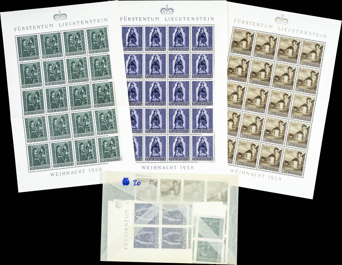 231 | Liechtenstein. Sets and stamps stock