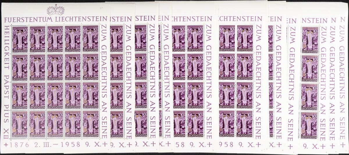 232 | Liechtenstein. Sets and stamps stock