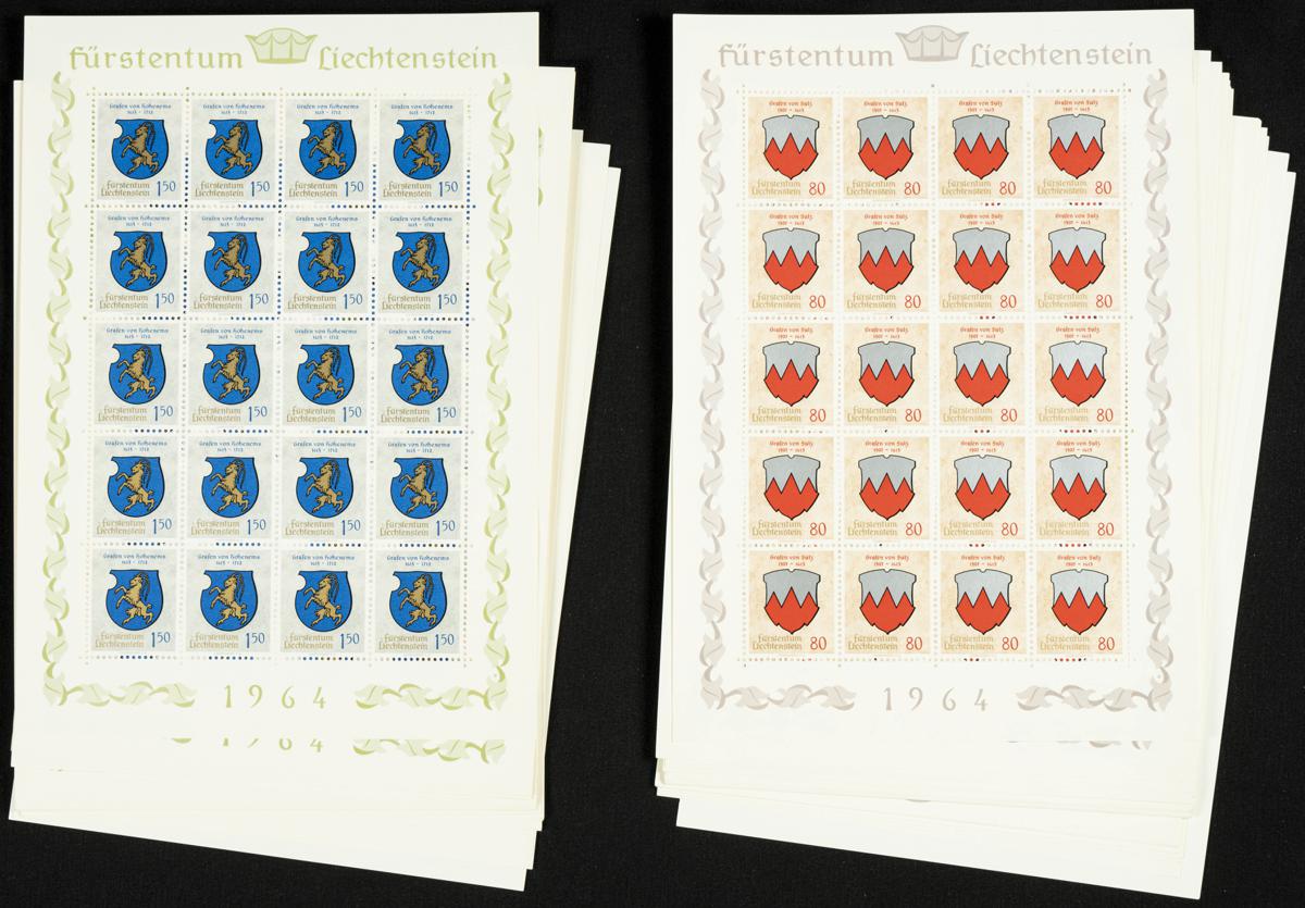 241 | Liechtenstein. Sets and stamps stock