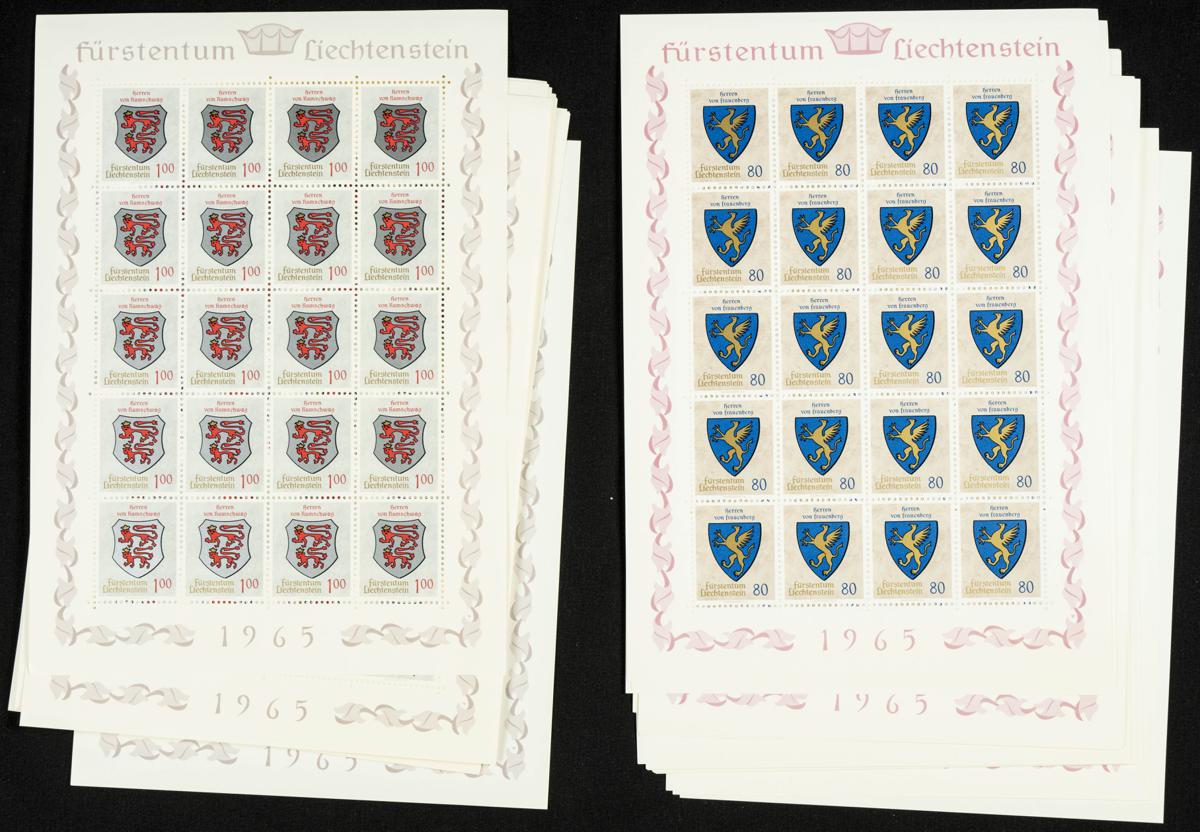 243 | Liechtenstein. Sets and stamps stock
