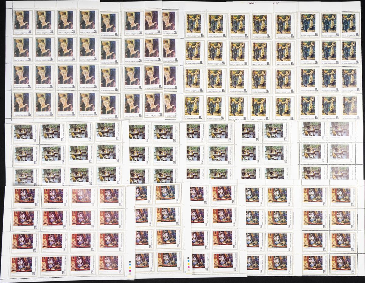 2 - Albania. Sets and stamps stock 