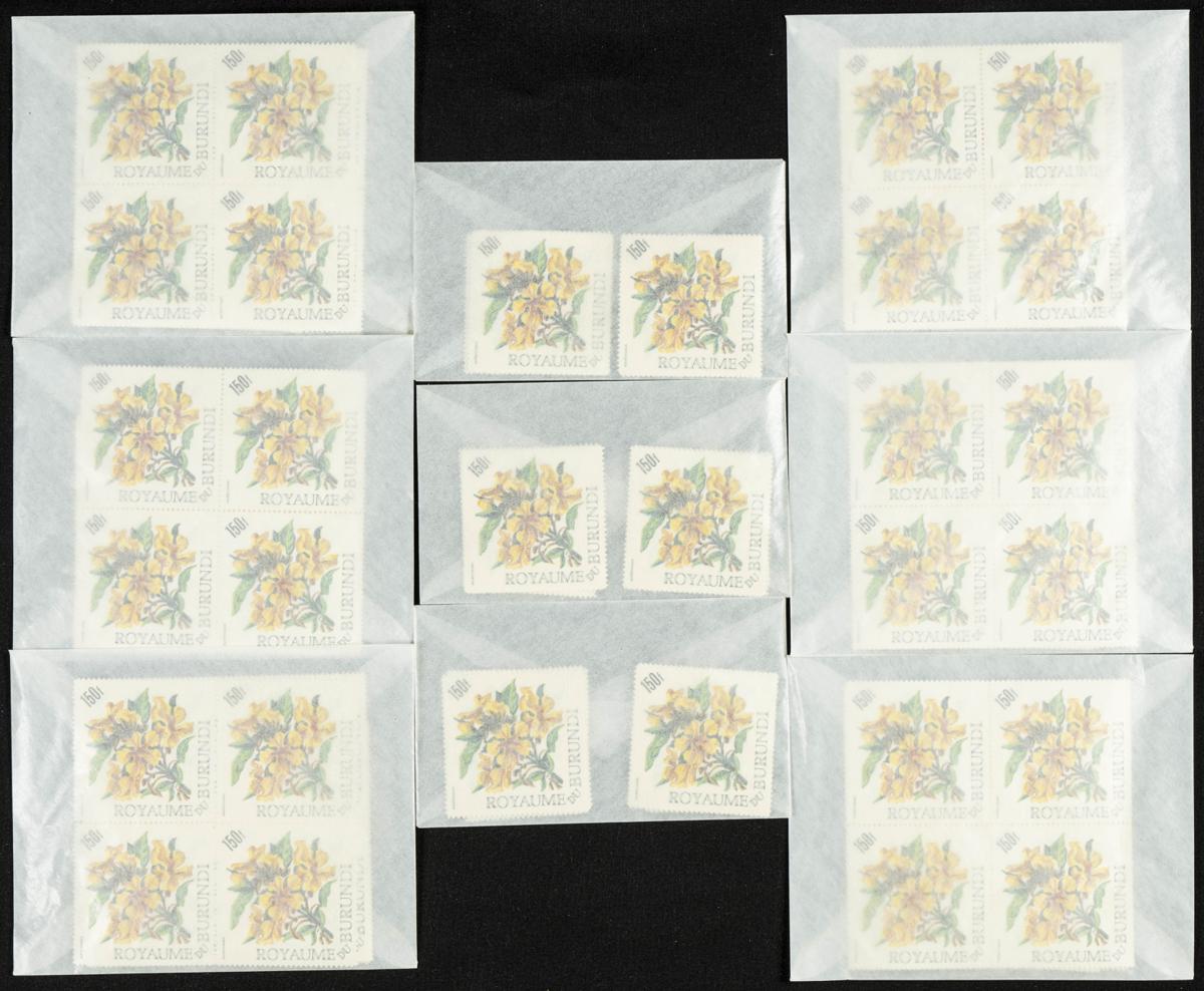 33 - Burundi. Sets and stamps stock 
