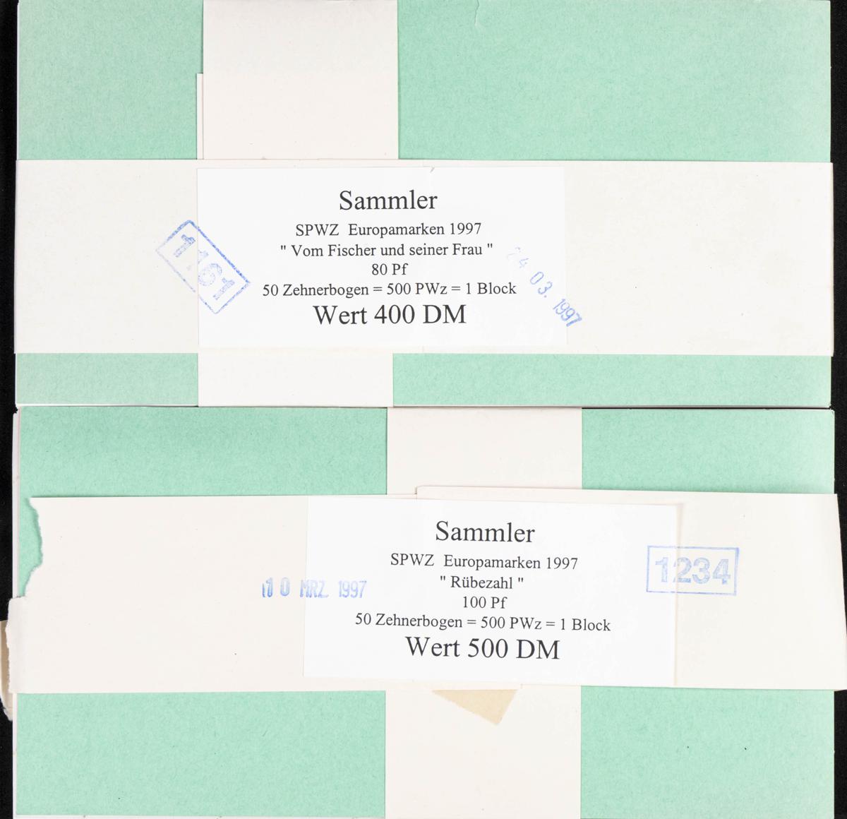 34 - Germany West. Sets and stamps stock 