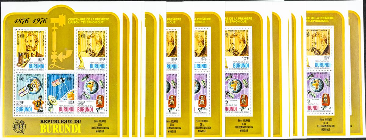 35 - Burundi. Sets and stamps stock 