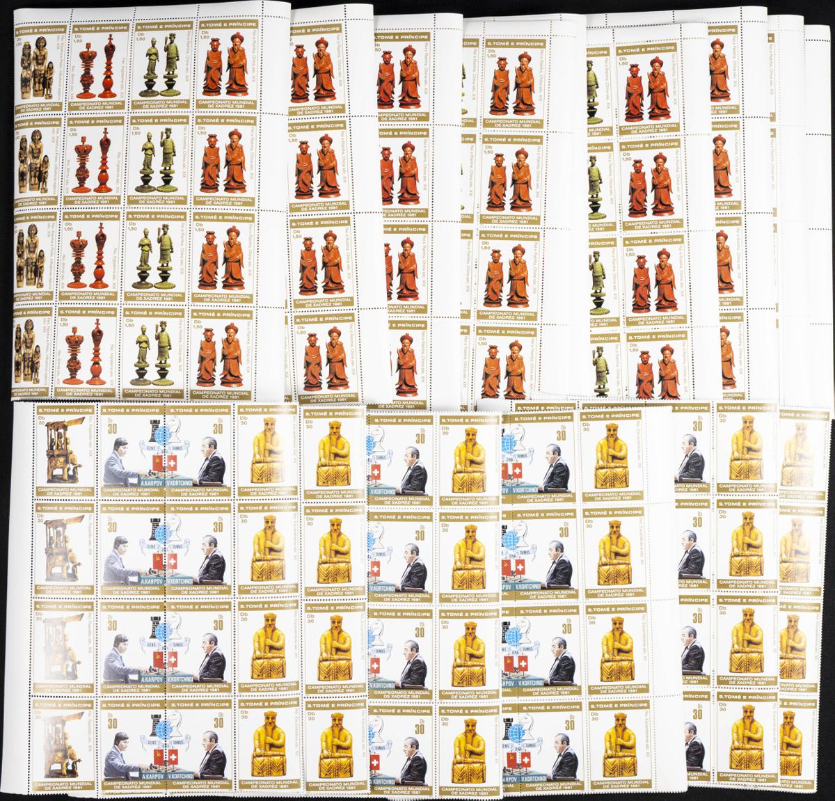 404 | Saint Thomas and Prince. Sets and stamps stock