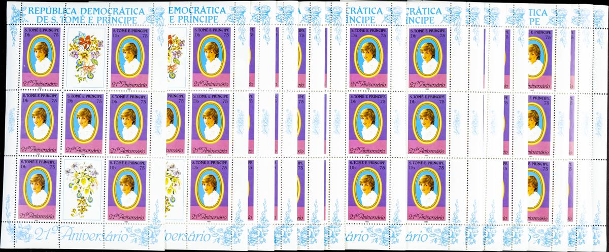 405 | Saint Thomas and Prince. Sets and stamps stock