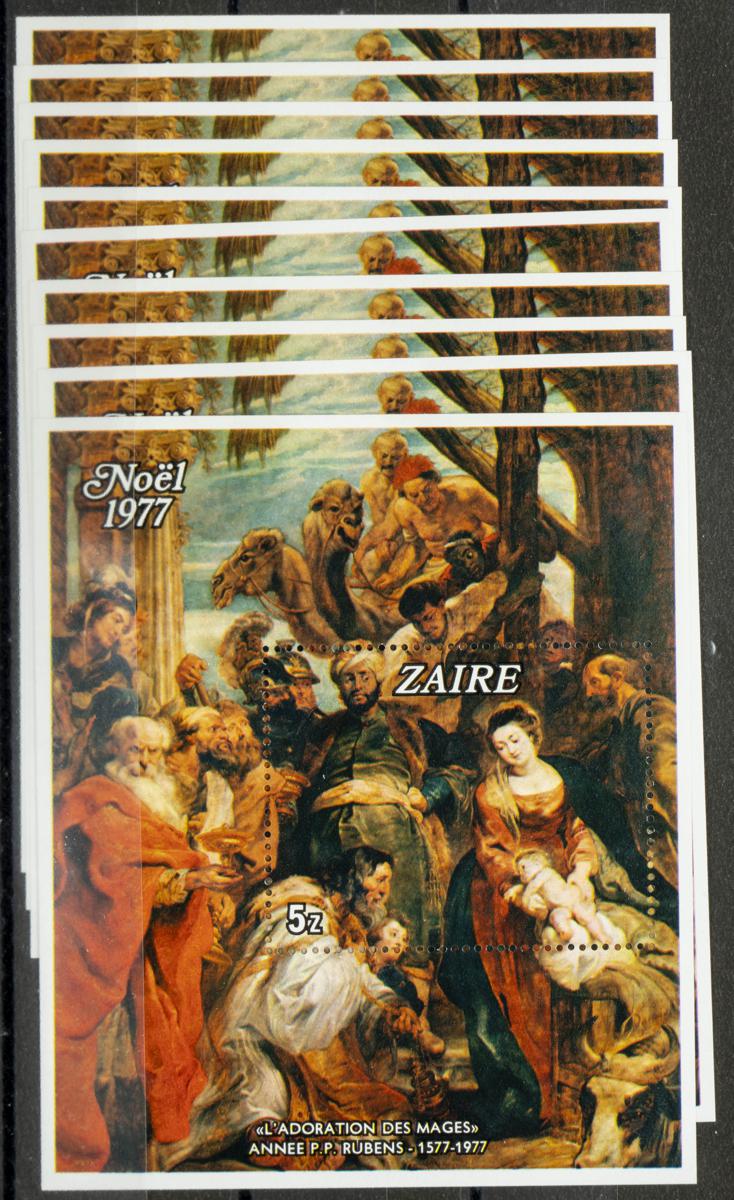 40 - Zaire. Sets and stamps stock 