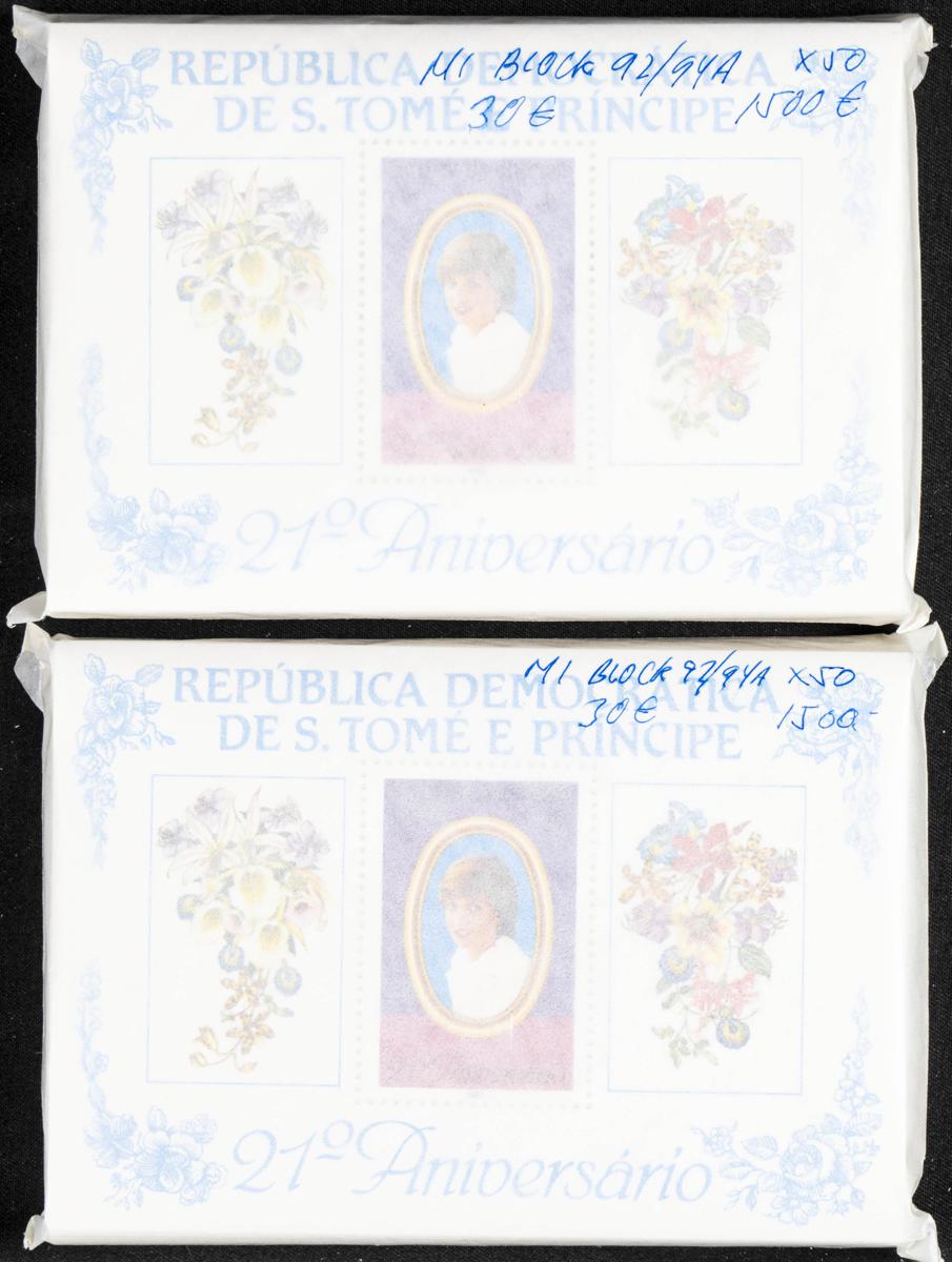414 | Saint Thomas and Prince. Sets and stamps stock