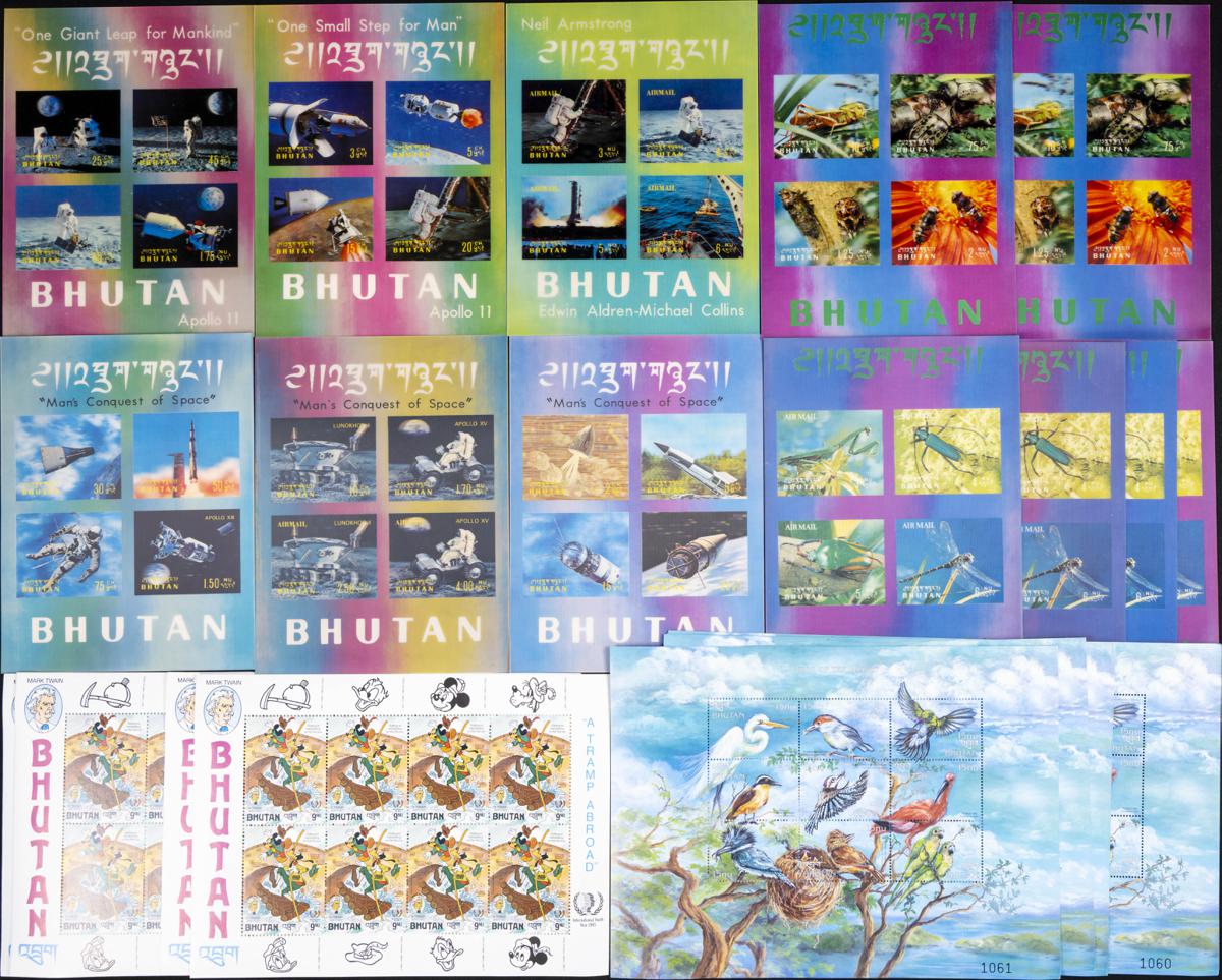 48 - Bhutan. Lots and Collections.Worldwide 