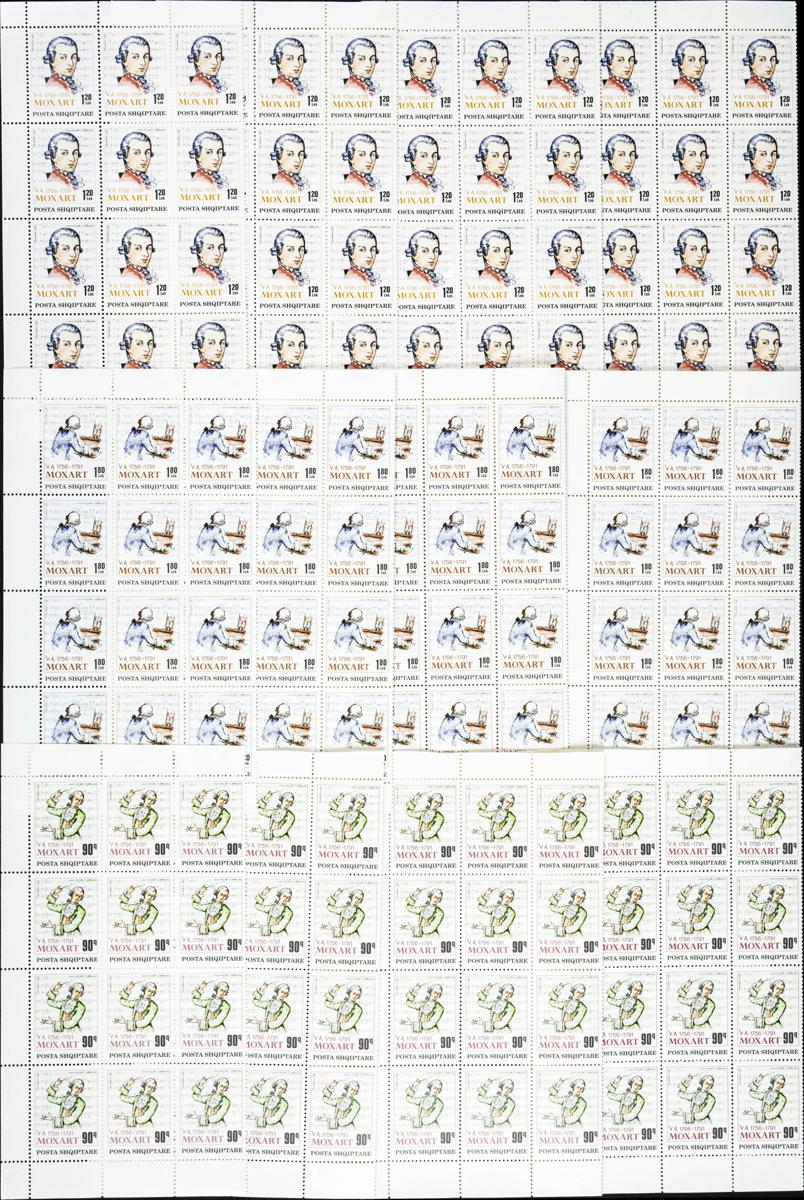 4 - Albania. Sets and stamps stock 