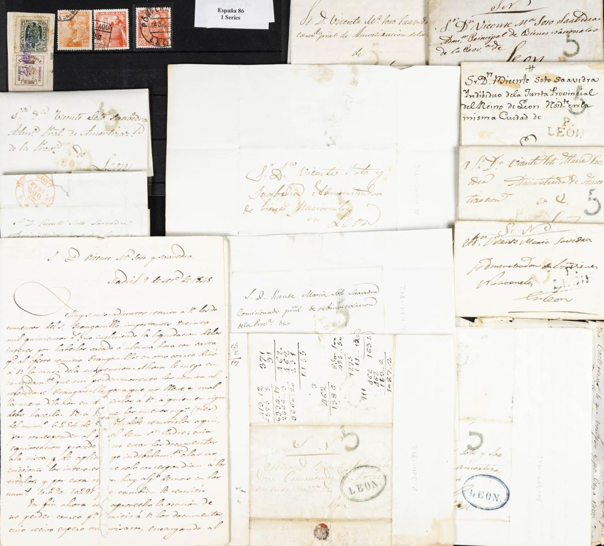 541 | Lotes y Colecciones.España. Historia Postal