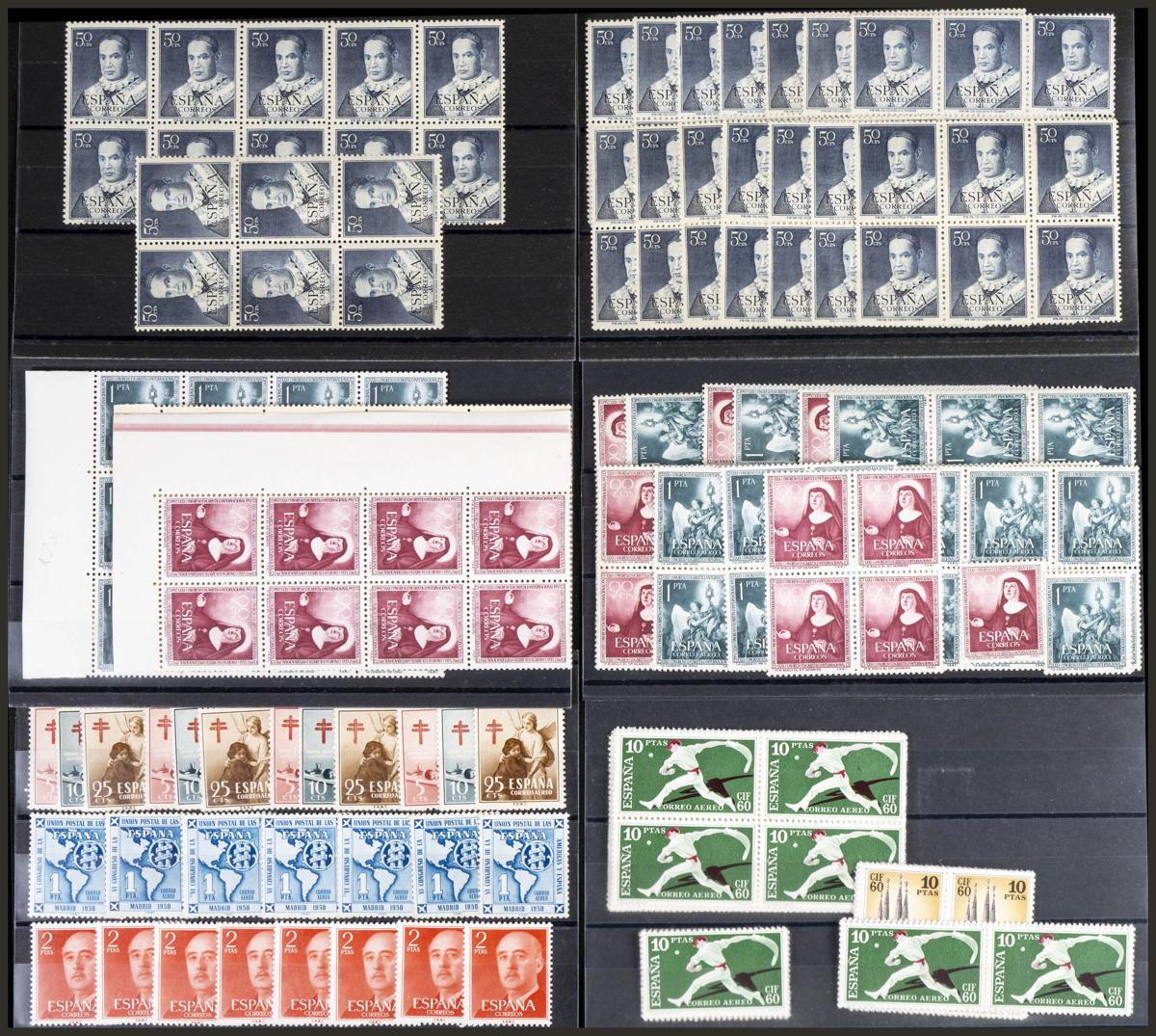 698 | Spanish Collection. Sets and stamps stock