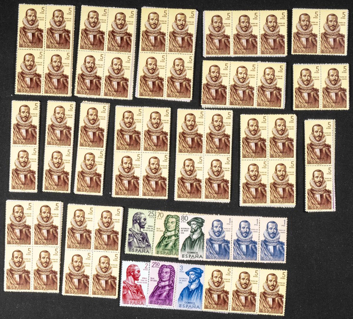 733 | Lotes y Colecciones.España. Stock de Series y Sellos