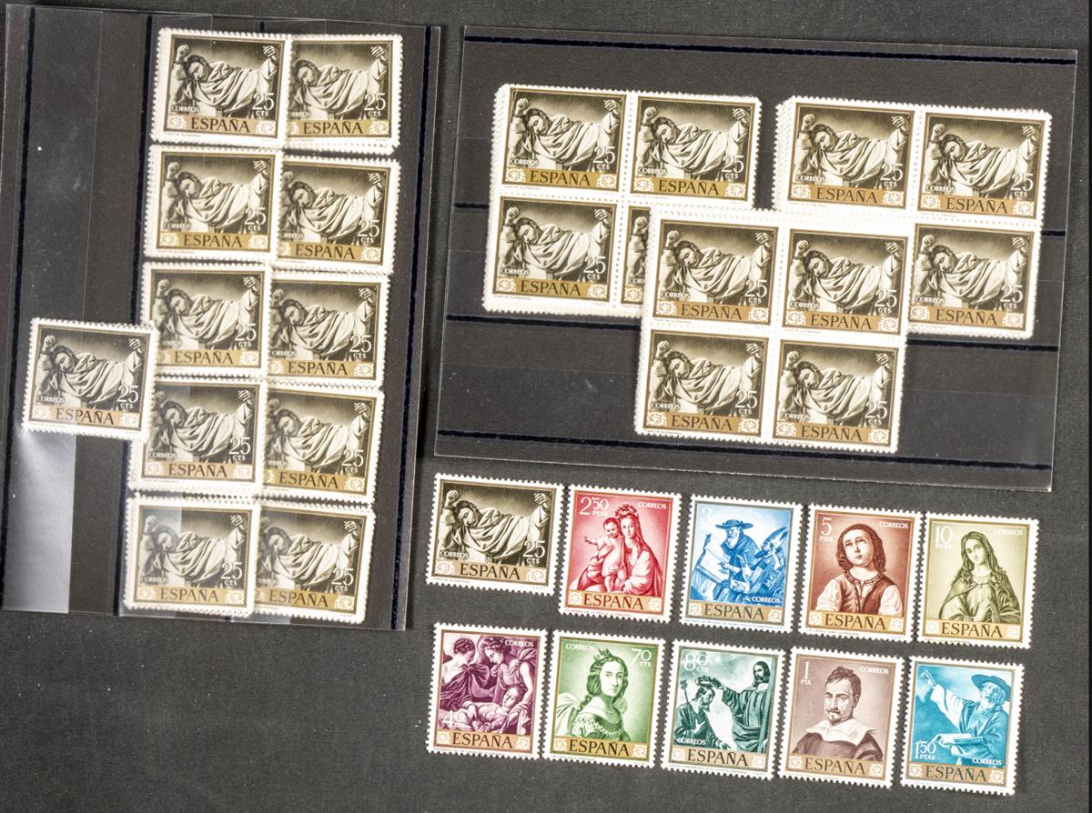 734 | Lotes y Colecciones.España. Stock de Series y Sellos