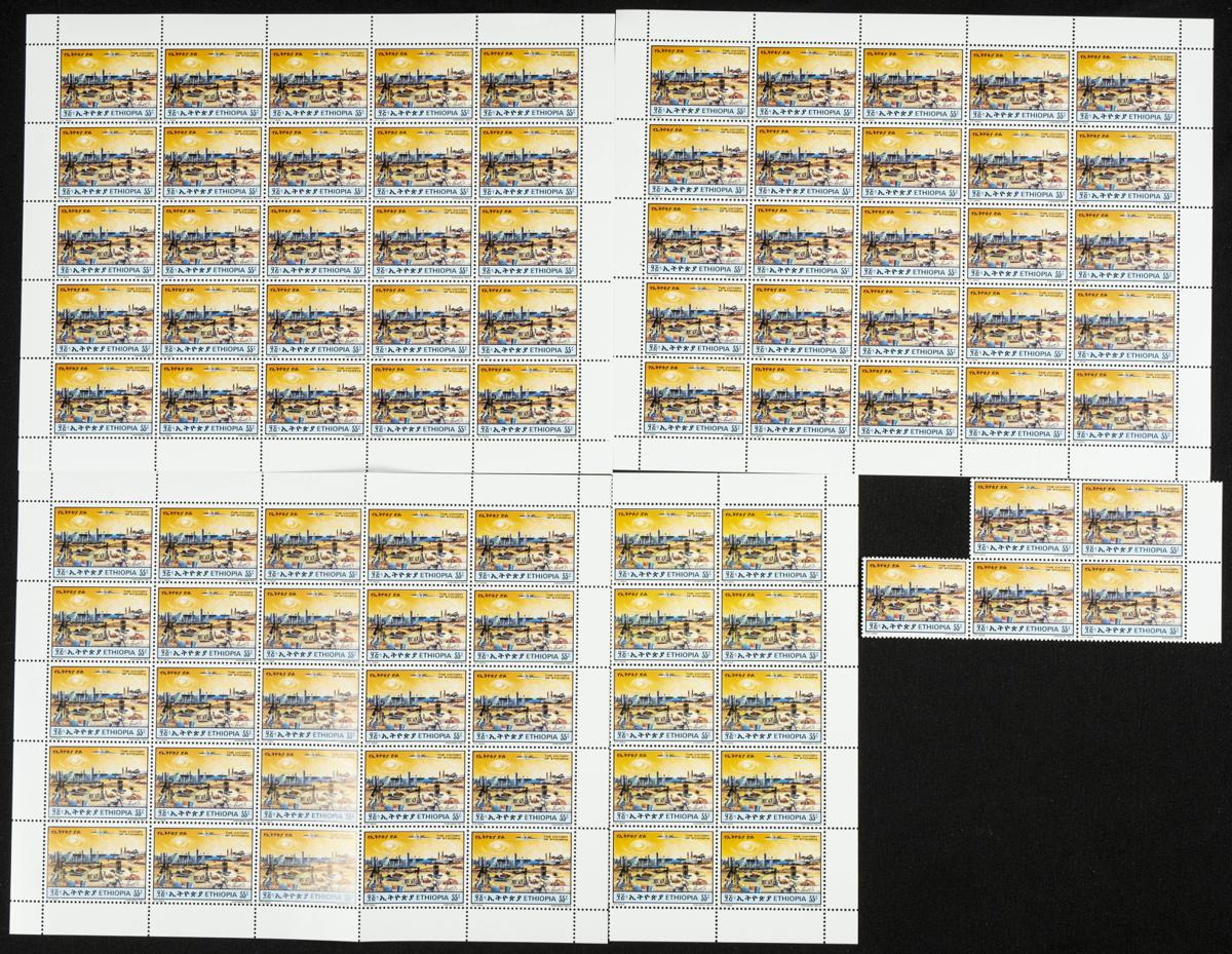 73 | Ethiopia. Sets and stamps stock