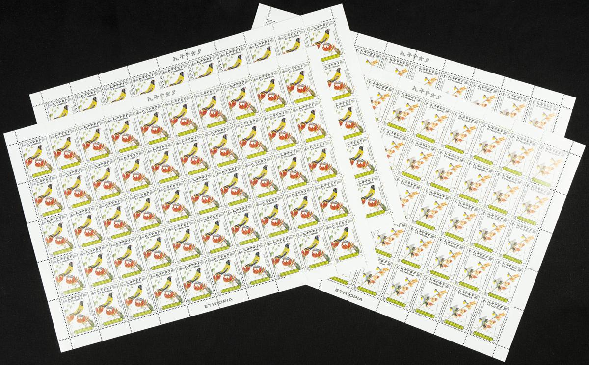 74 | Ethiopia. Sets and stamps stock