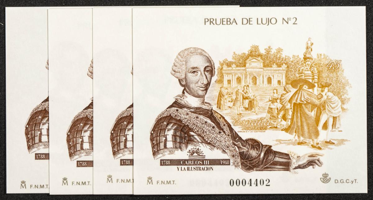 753 | Pruebas de Lujo. Stock de Series y Sellos