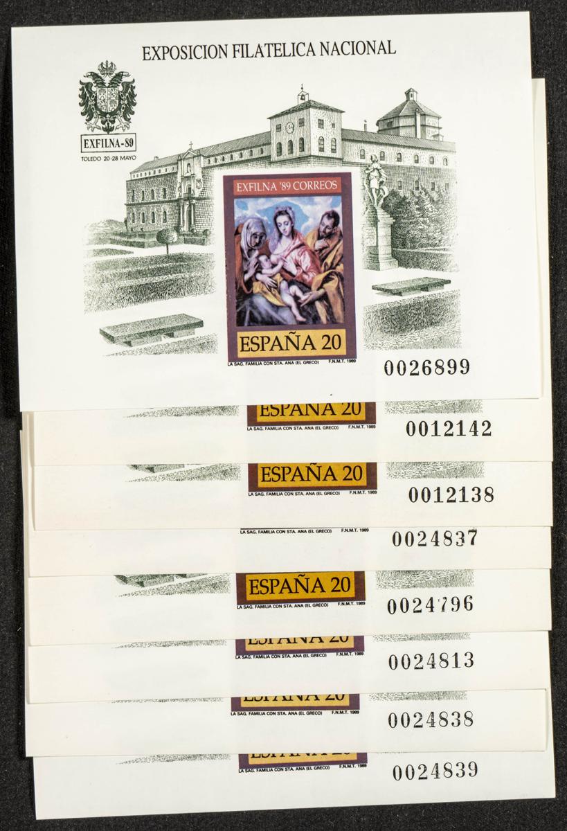 754 | Pruebas de Lujo. Stock de Series y Sellos