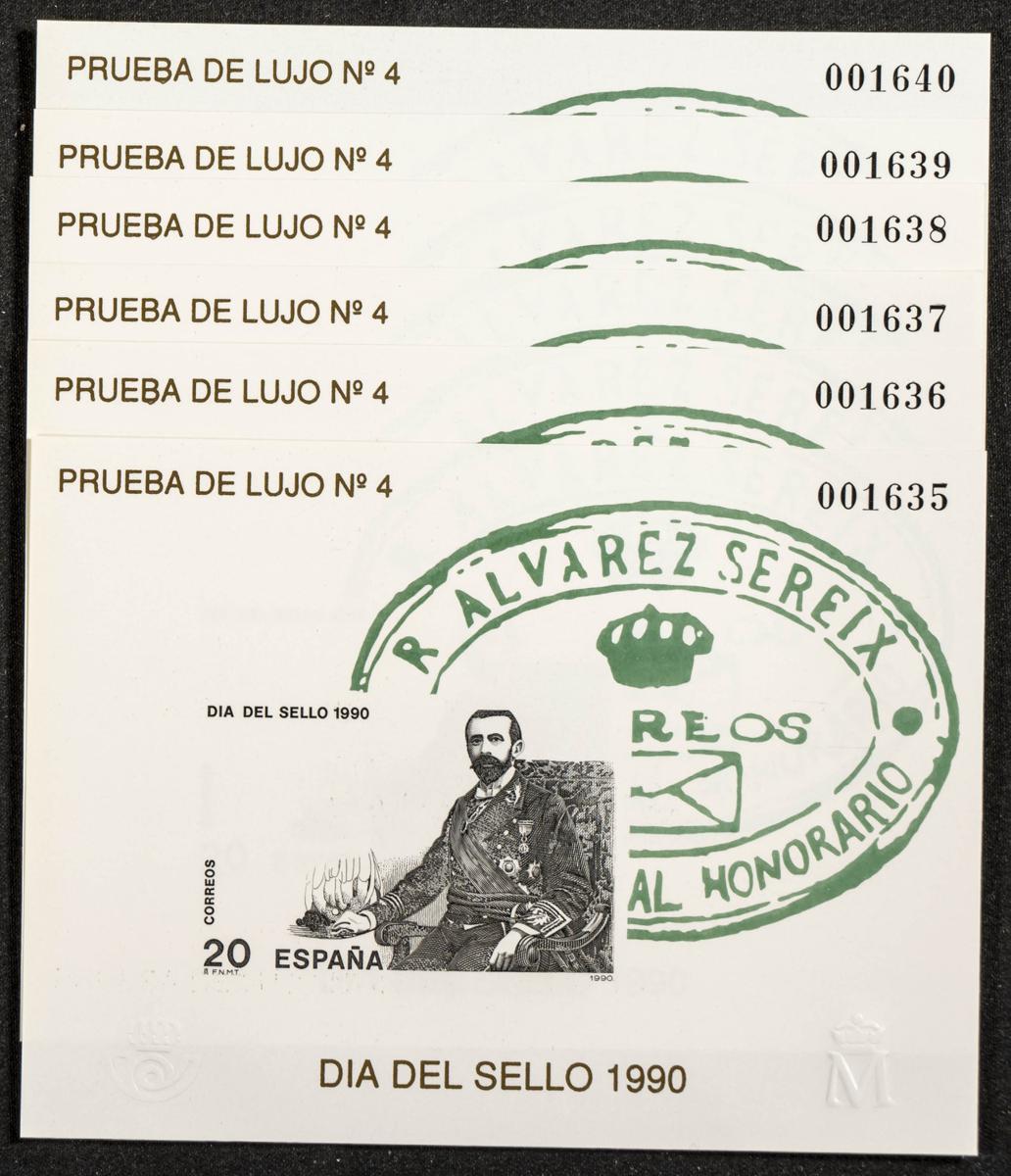 755 | Pruebas de Lujo. Stock de Series y Sellos