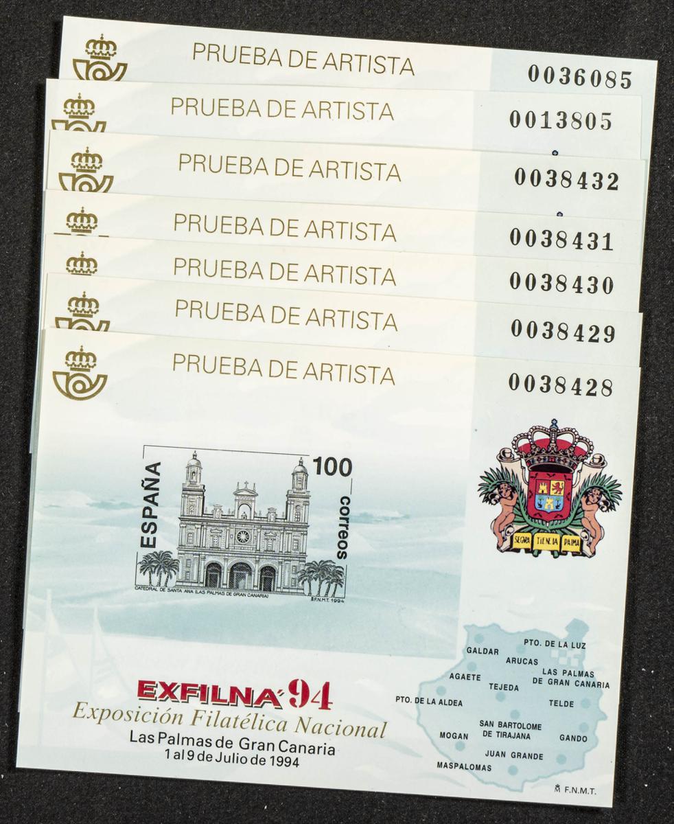 761 | Pruebas de Lujo. Stock de Series y Sellos