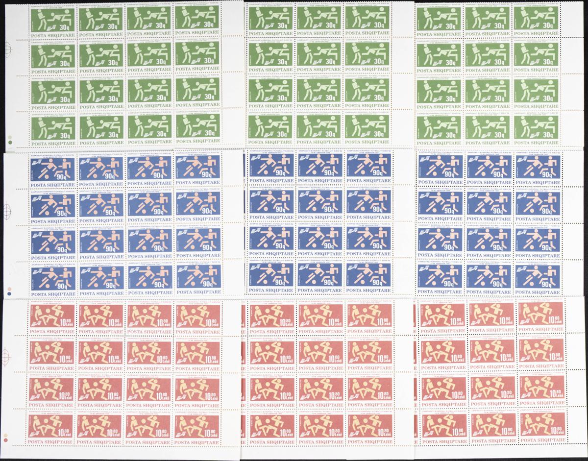 7 - Albania. Sets and stamps stock 