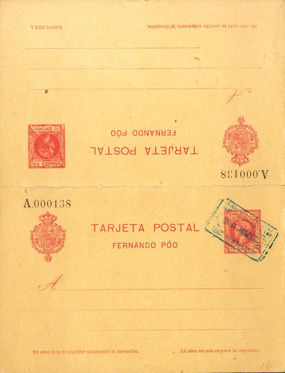 1120 | Fernando Poo. Postal Stationery