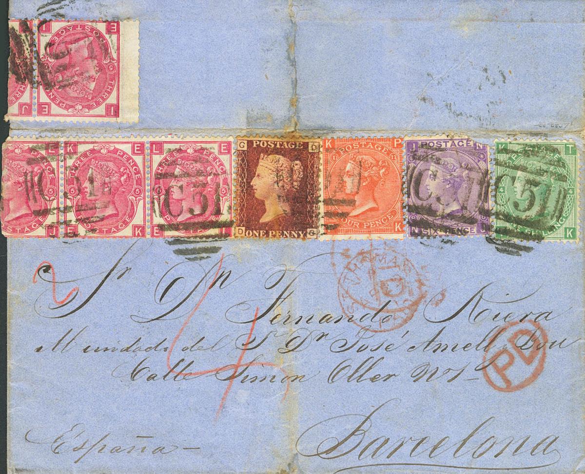 120 | Danish West Indies. Bristish Post Office