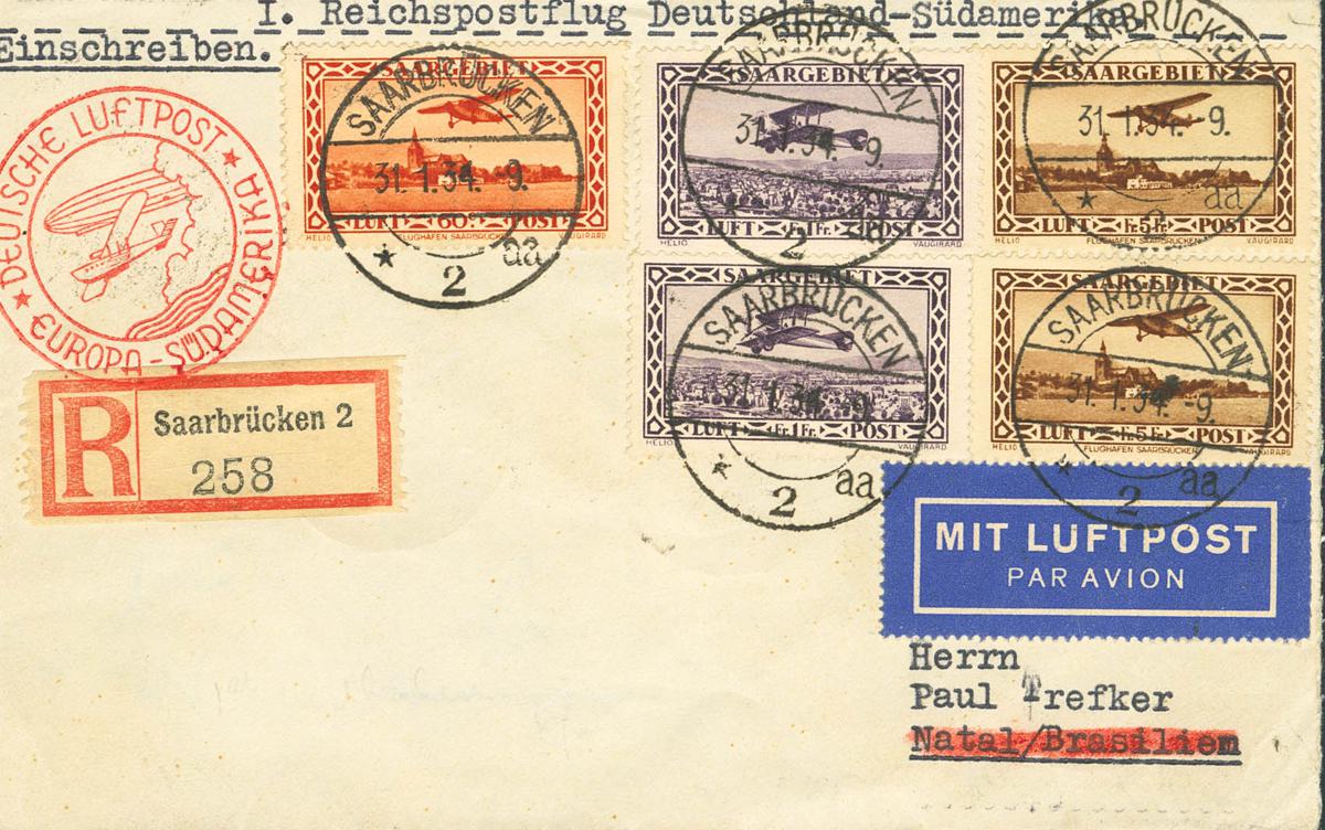 170 | Saarland. Airmail
