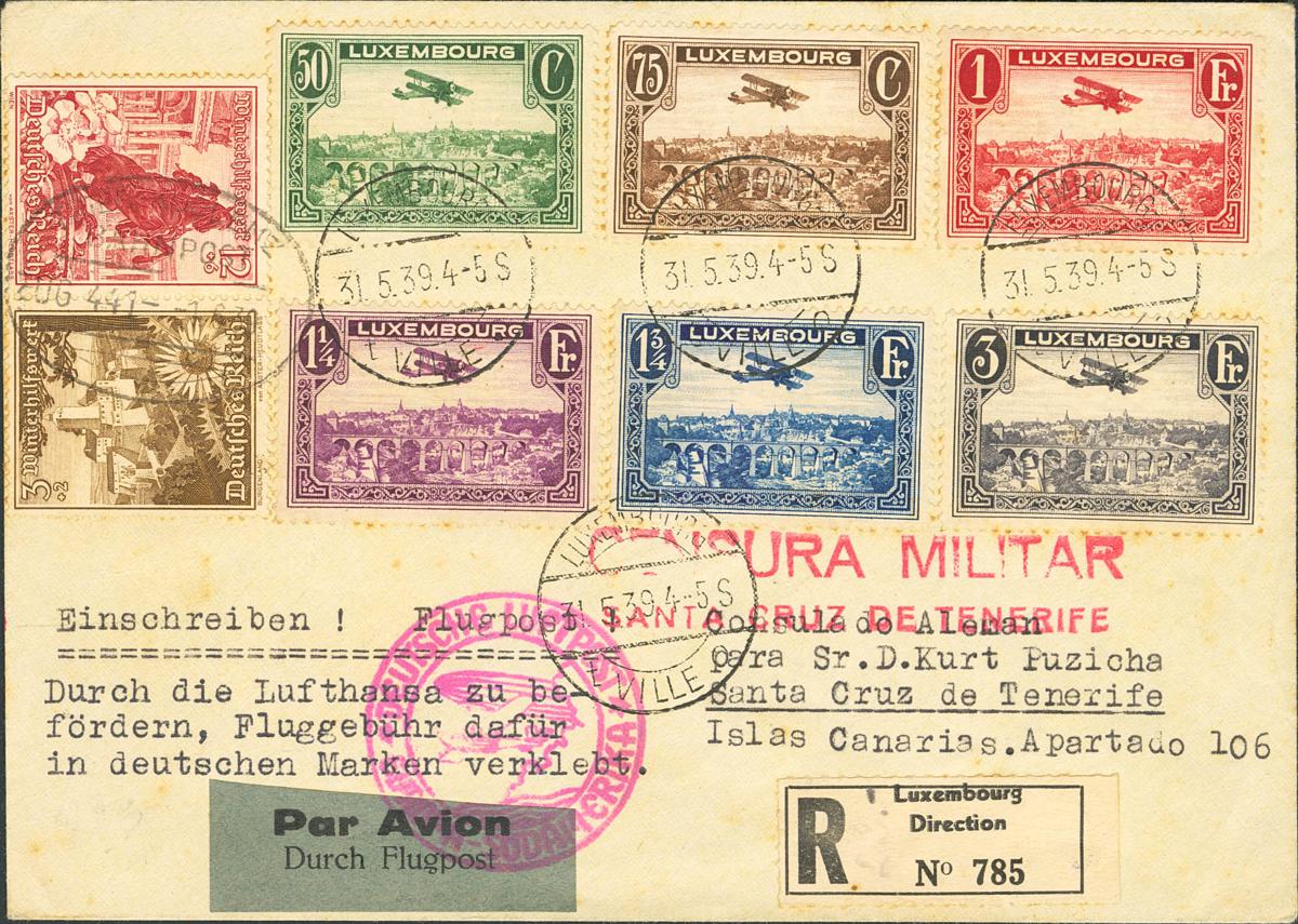 337 | Luxembourg. Airmail